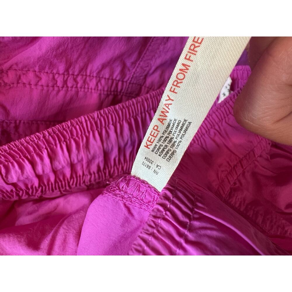 Anthropologie Daily Practice Base Jump Parachute Pants Medium Magenta Disco Pink - Picture 10 of 10